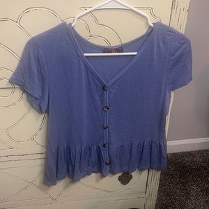 Size large, dusty blue tunic
